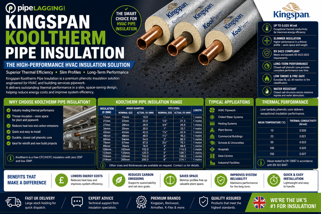 Why Kingspan Kooltherm Pipe Insulation Is Transforming HVAC Pipe Insulation UK