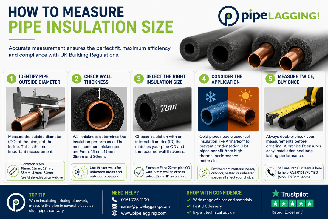 How to Measure Pipe Insulation Size