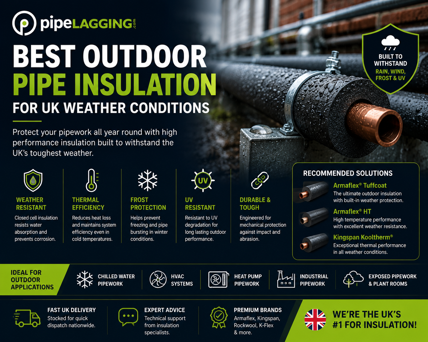 Best Outdoor Pipe Insulation for UK Weather Conditions