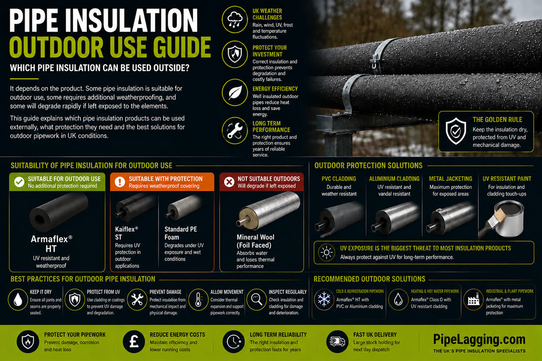 Can Pipe Insulation Be Used Outside? Outdoor Pipe Lagging Guide