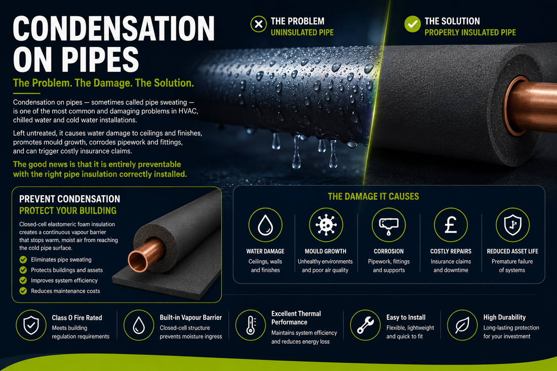 Condensation on Pipes: Causes, Prevention and the Right Insulation