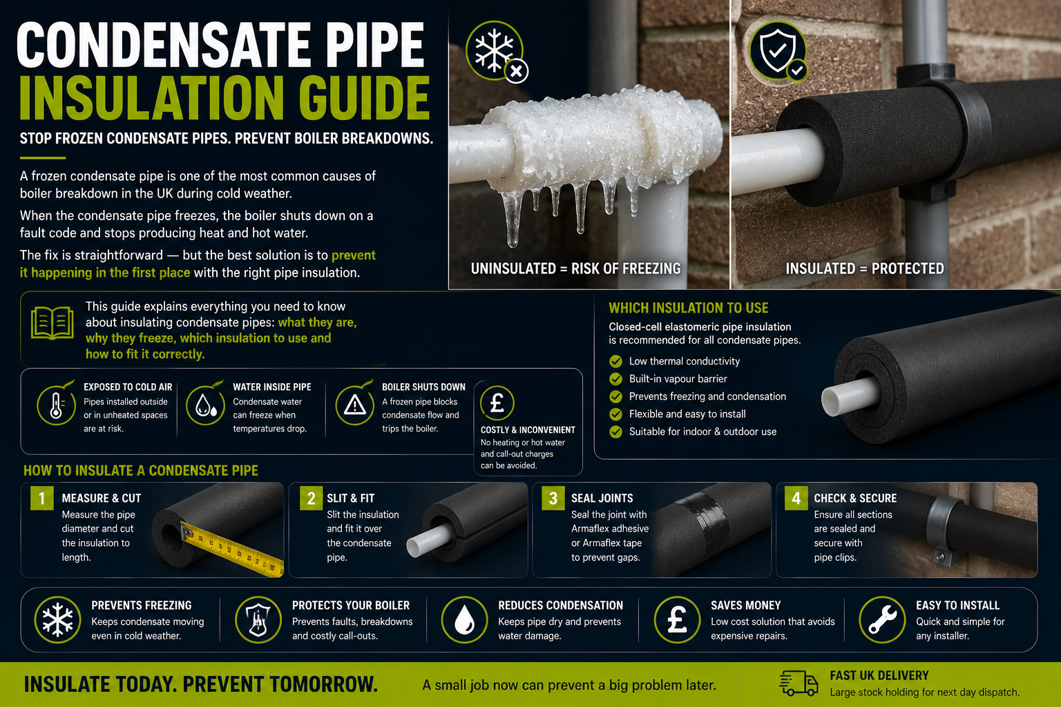 How to Insulate Condensate Pipes — Complete Guide