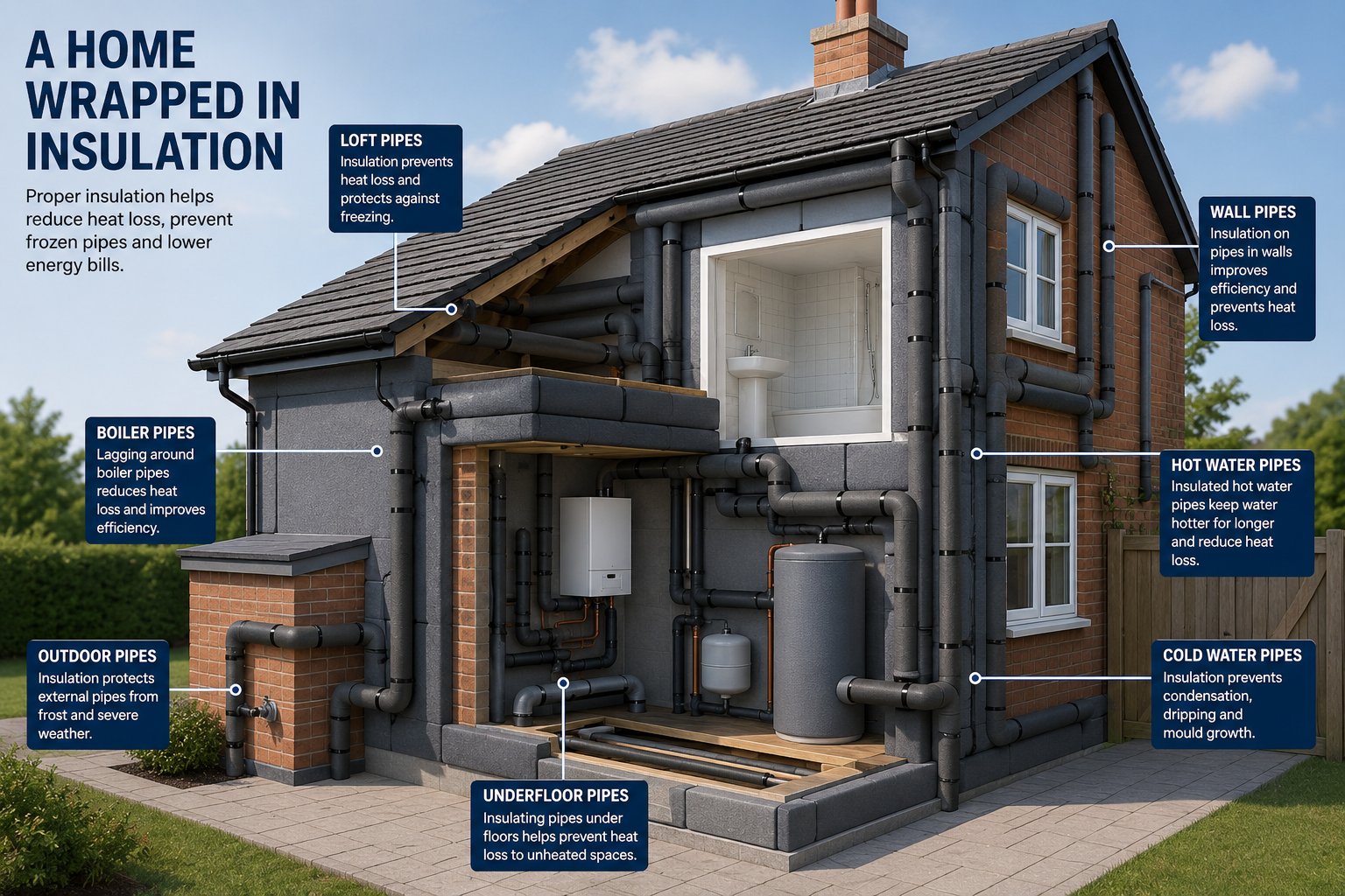 Pipe Lagging and Insulation for UK Homes