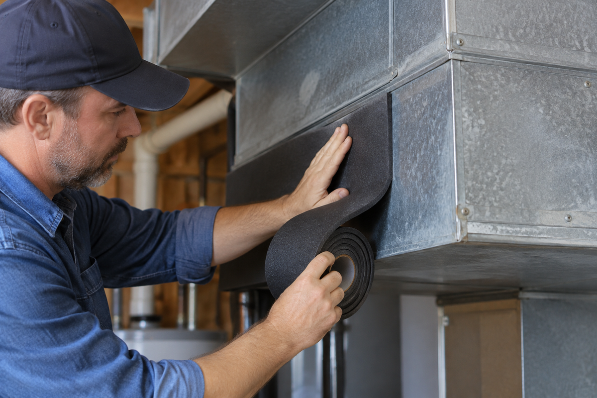 Self-Adhesive Foam Sheets: Faster HVAC Installation Guide