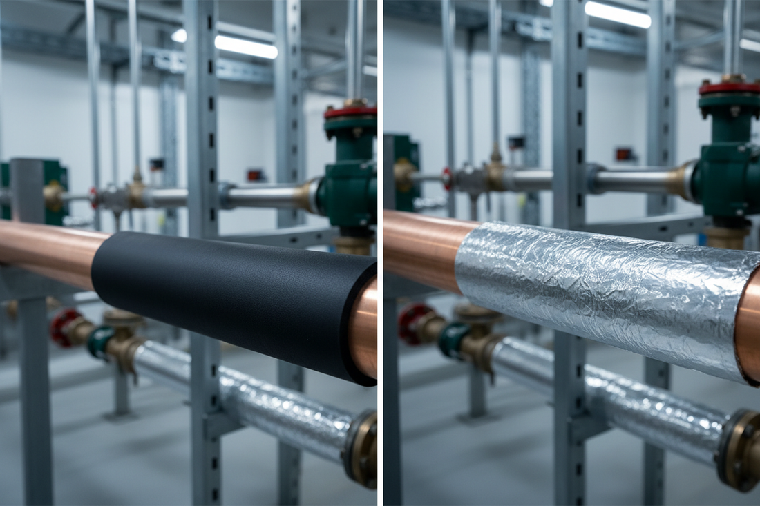 Foil-Faced vs Elastomeric Foam Pipe Insulation — Which Should You Choose?
