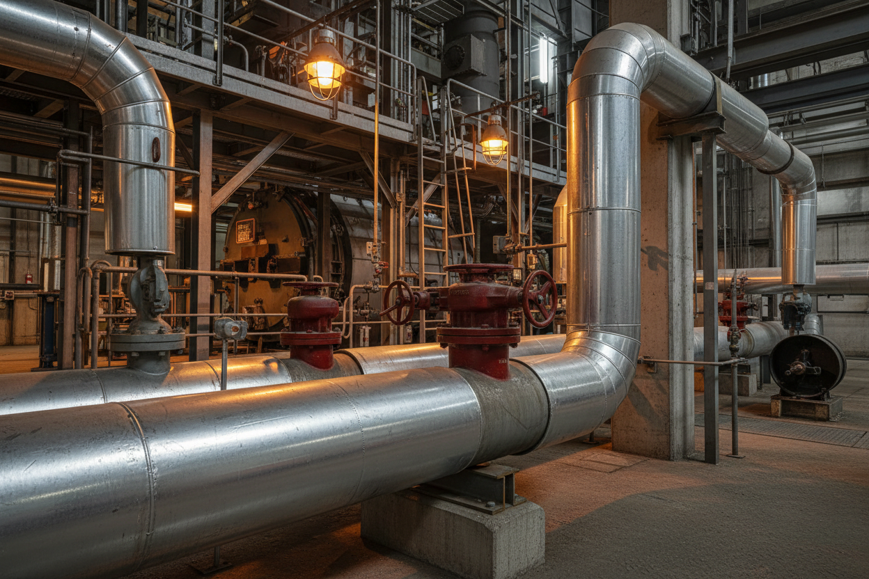 Pipe Insulation for Steam Pipework — Complete UK Guide