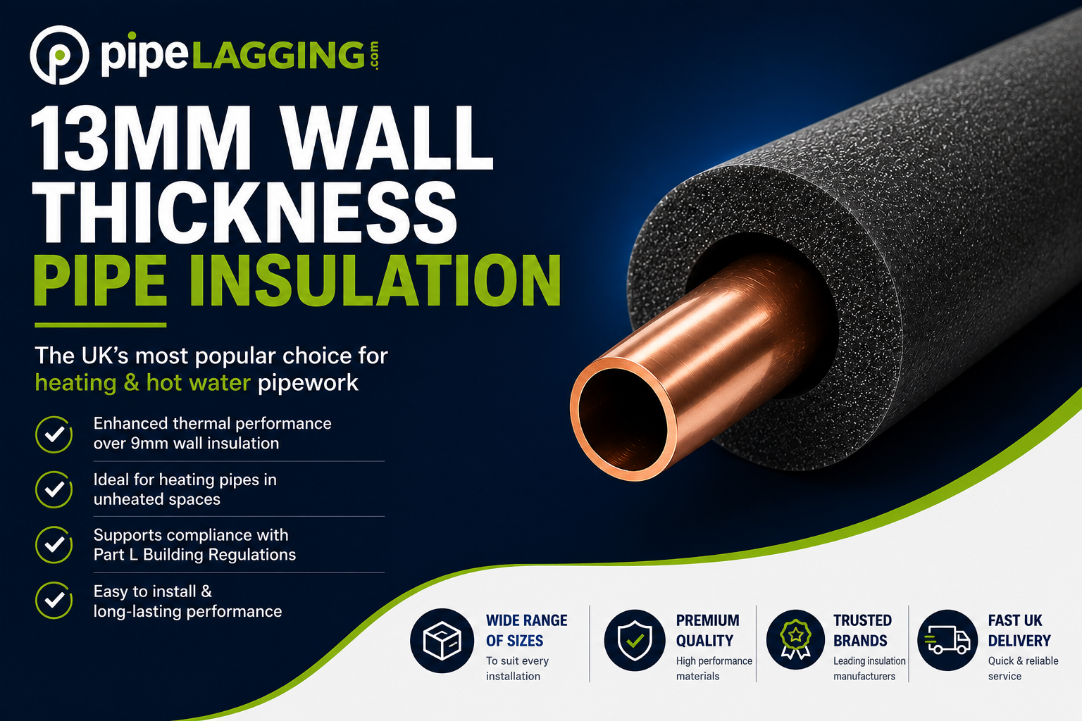 13mm Wall Thickness Pipe Insulation