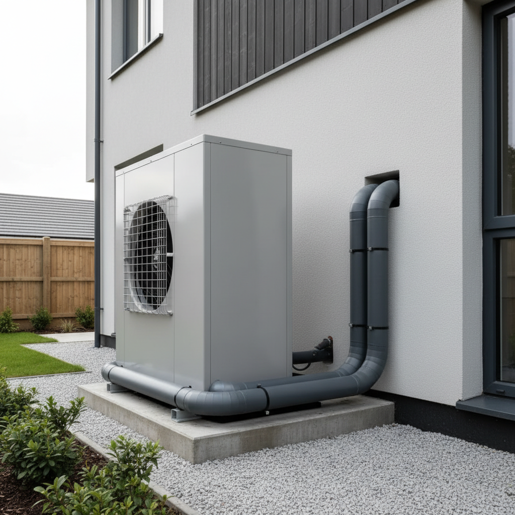 Heat pump pipe insulation
