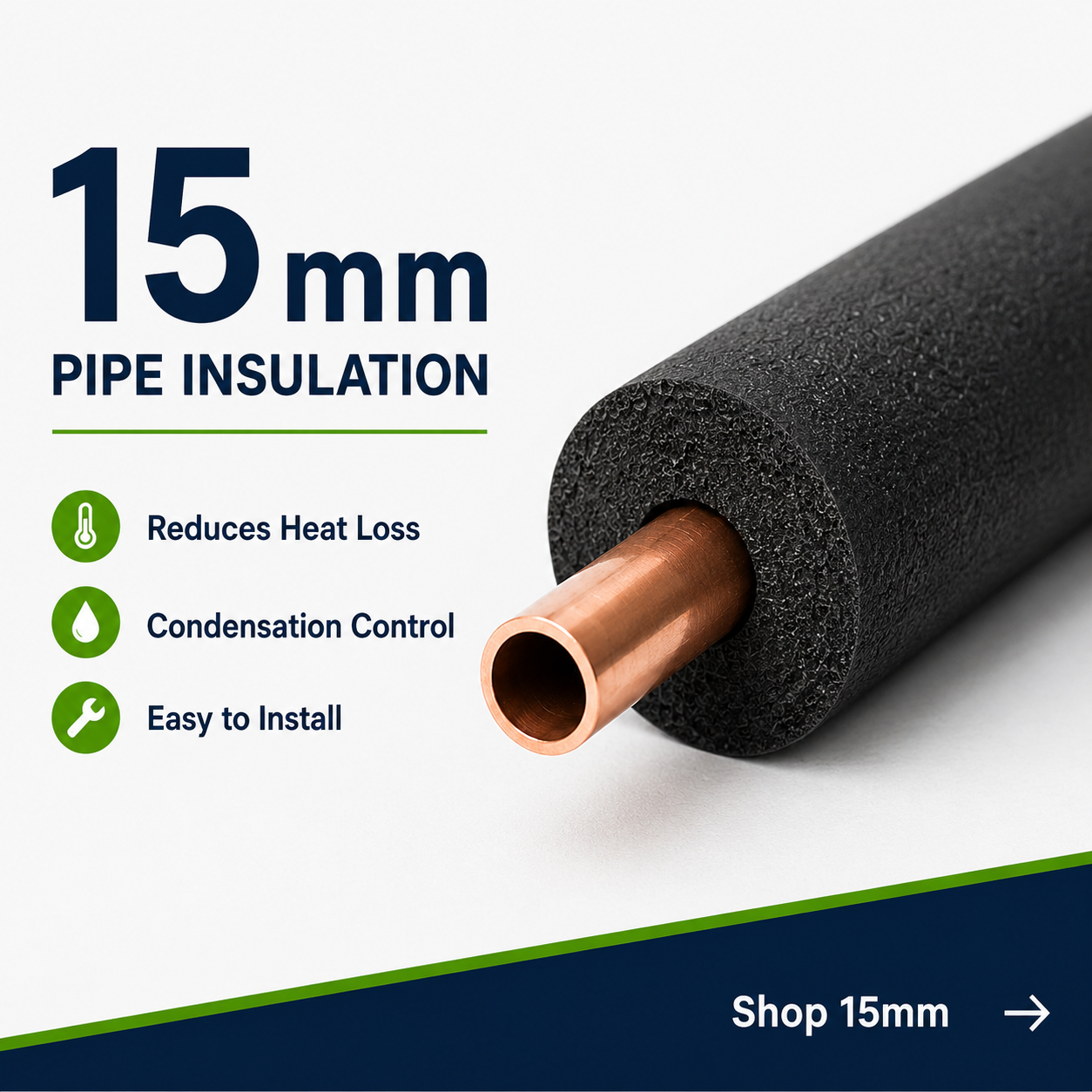 15mm Pipe Insulation