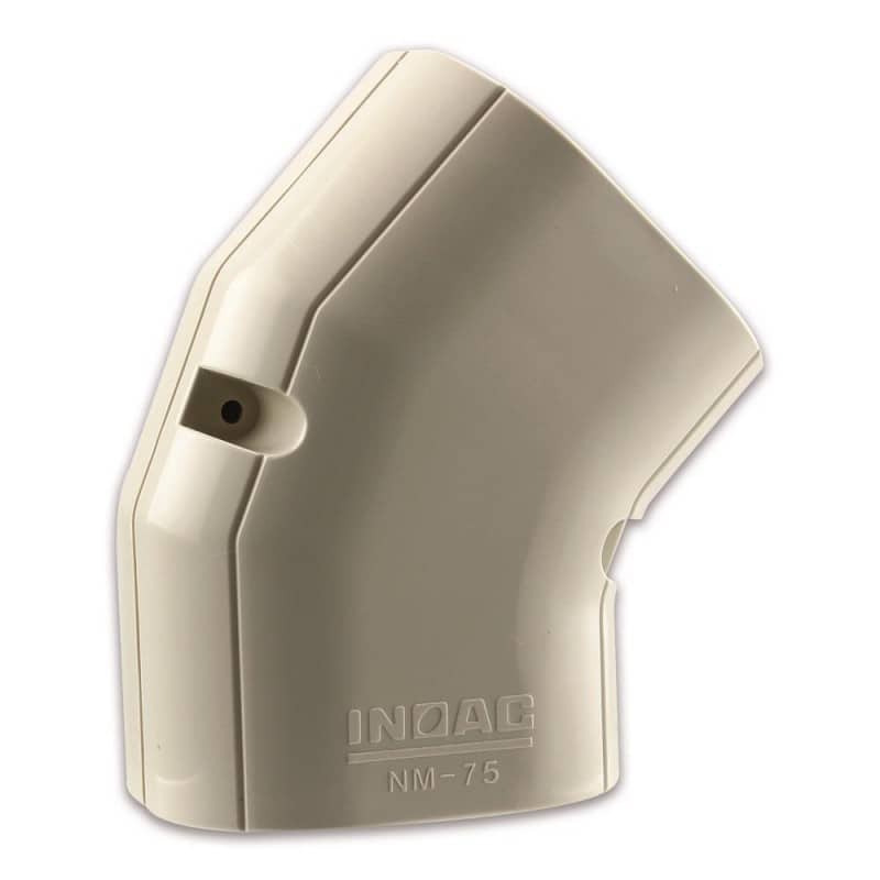 Inoac NM-60 Plastic Pipe Trunking 60mm 45 Degree Horizontal Elbow