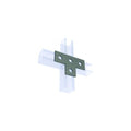 Galvanised Steel 4 Hole Flat T Bracket DST 7 for Construction and DIY