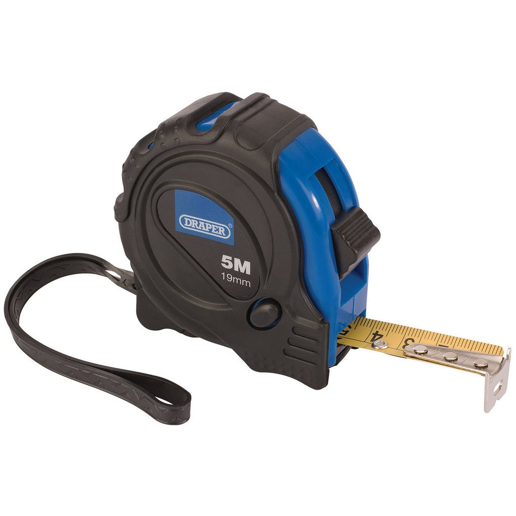 Draper Soft Grip Tape Measure 5m 16ft 19mm Wide (75299)