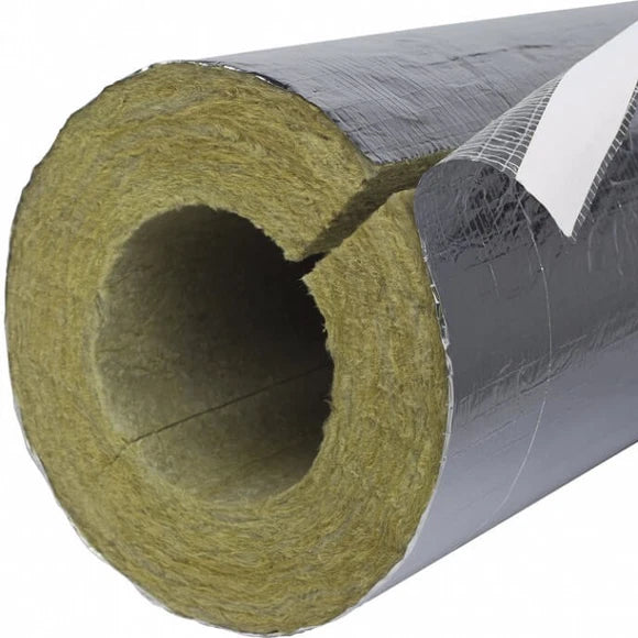 Paroc Foil Faced Mineral Fibre Pipe Insulation Section 1.2m