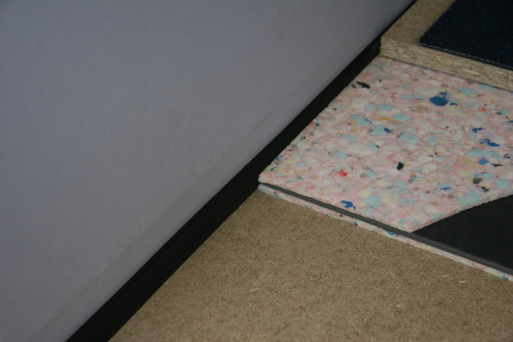 16mm Underfloor Soundproof Underlay Chip Foam Sheet 1200mm x 600mm 0.72m² - Acoustic Insulation for Floors