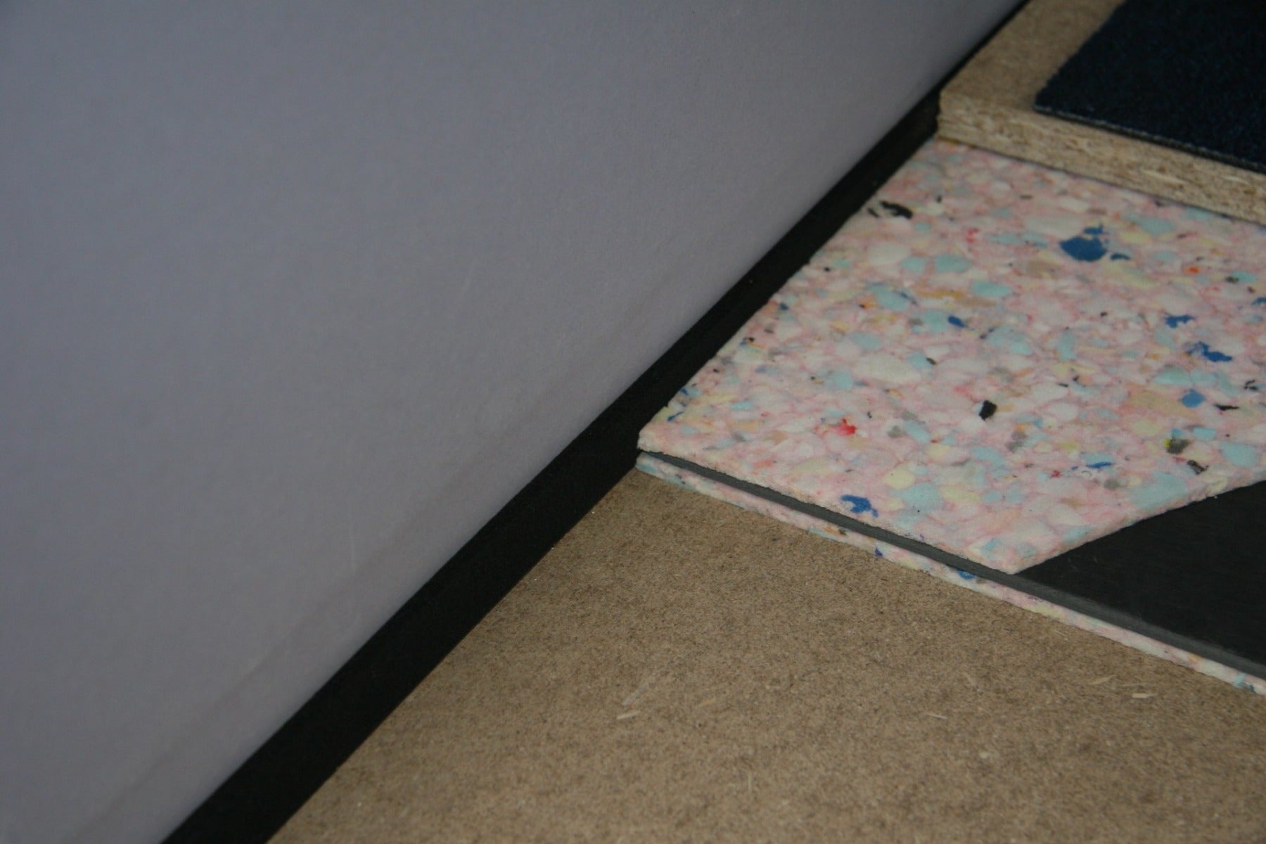16mm Underfloor Soundproof Underlay Chip Foam Sheet 1200mm x 600mm 0.72m² - Acoustic Insulation for Floors