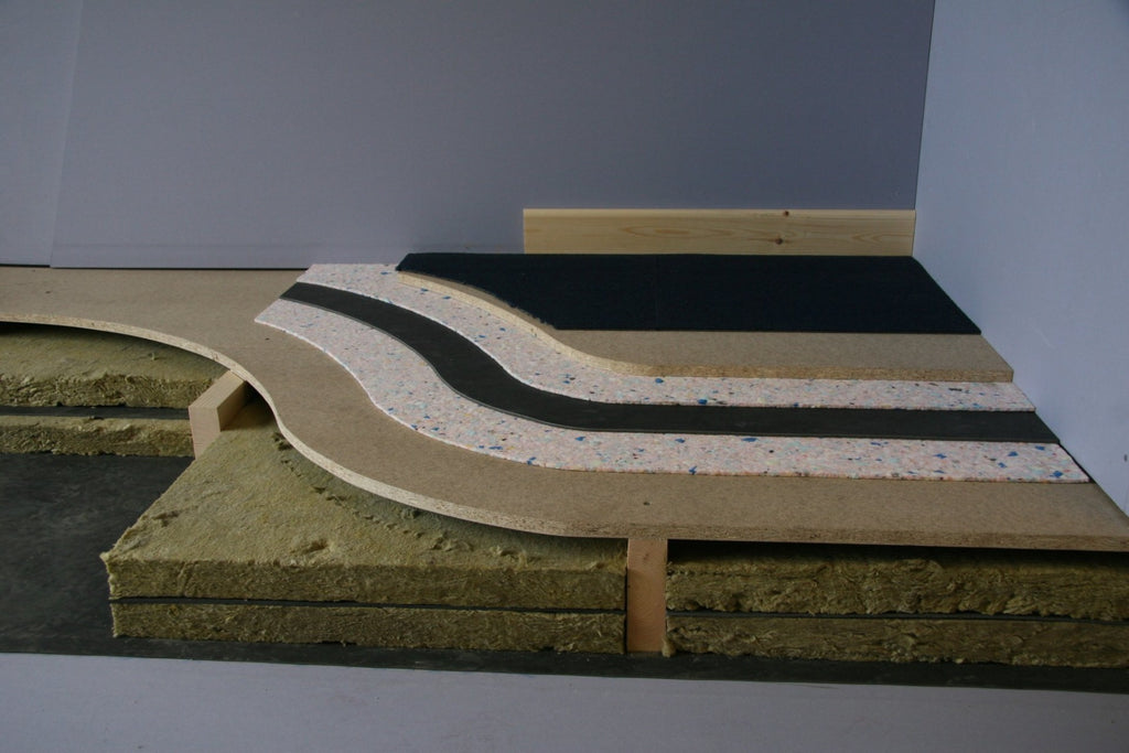 16mm Underfloor Soundproof Underlay Chip Foam Sheet 1200mm x 600mm 0.72m² - Acoustic Insulation for Floors