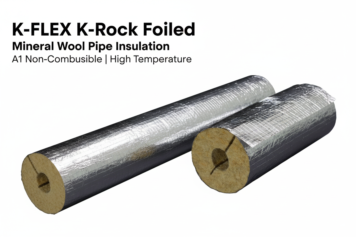 K-FLEX K-Rock ALU Mineral Wool Pipe Insulation