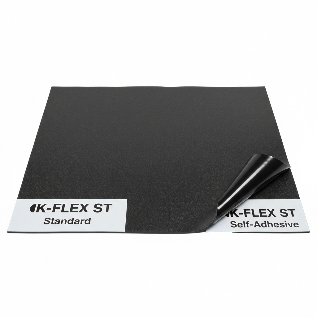 K-FLEX ST Elastomeric Insulation Flat Sheet (Standard & Self-Adhesive)