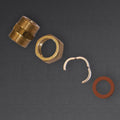K-FLEX Twin Solar copper connection set with brass compression coupling for solar pipework
