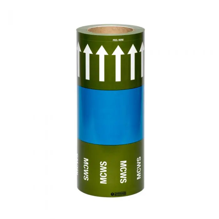 CSID Pipe Identification Tape | Pipemark | BS1710 BS4800 | 33m Roll - Pipelagging.com