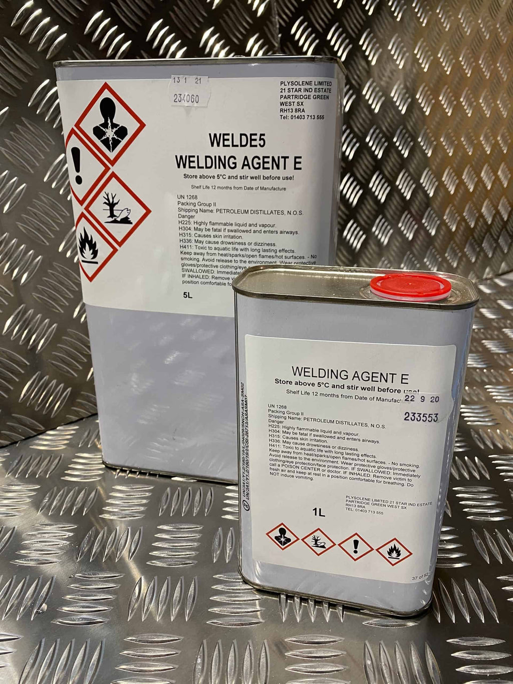 Plysolene PIB Sheet Welding Agent E - 1L and 5L tins