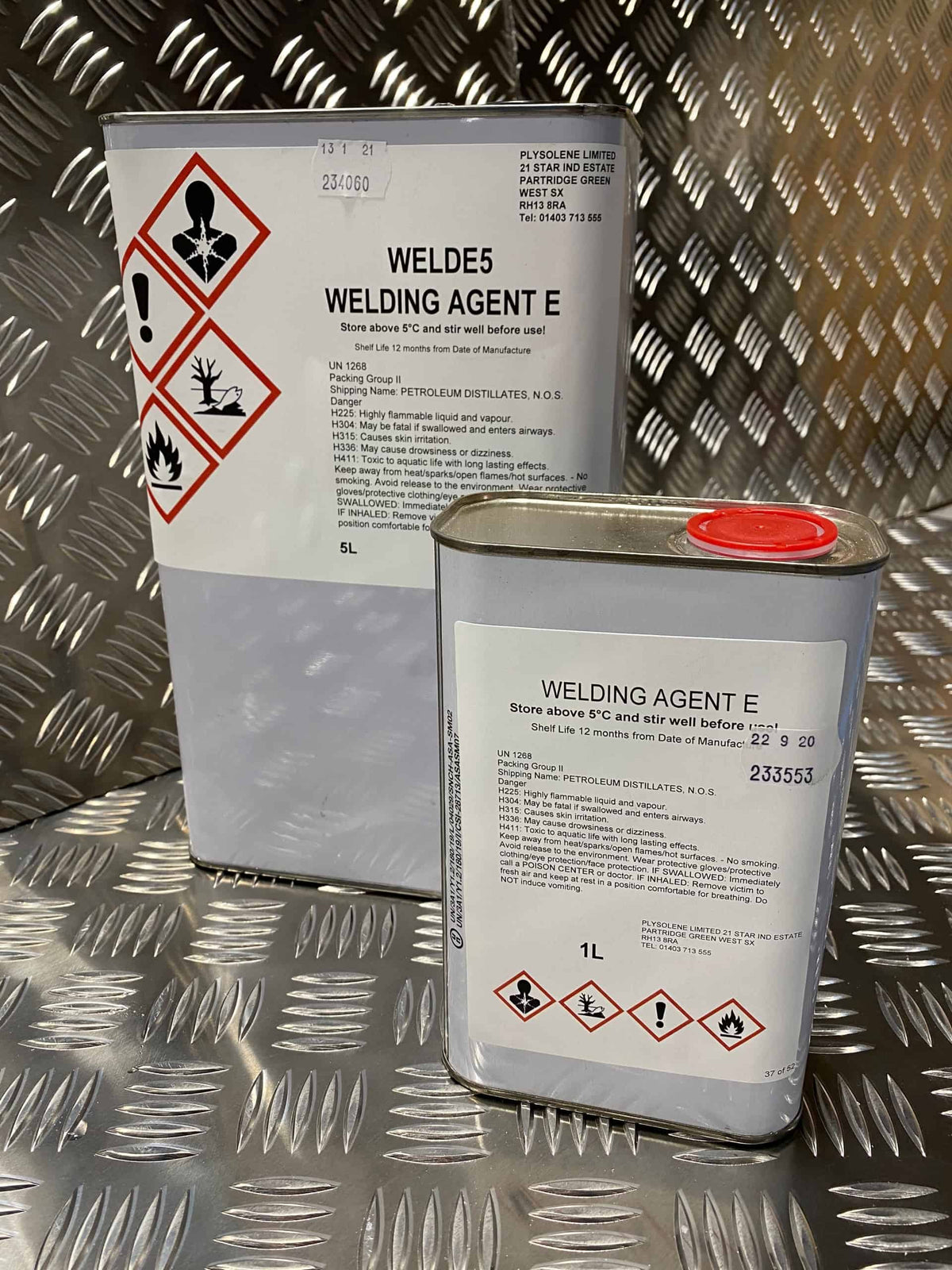 Plysolene PIB Sheet Welding Agent E - 1L and 5L tins