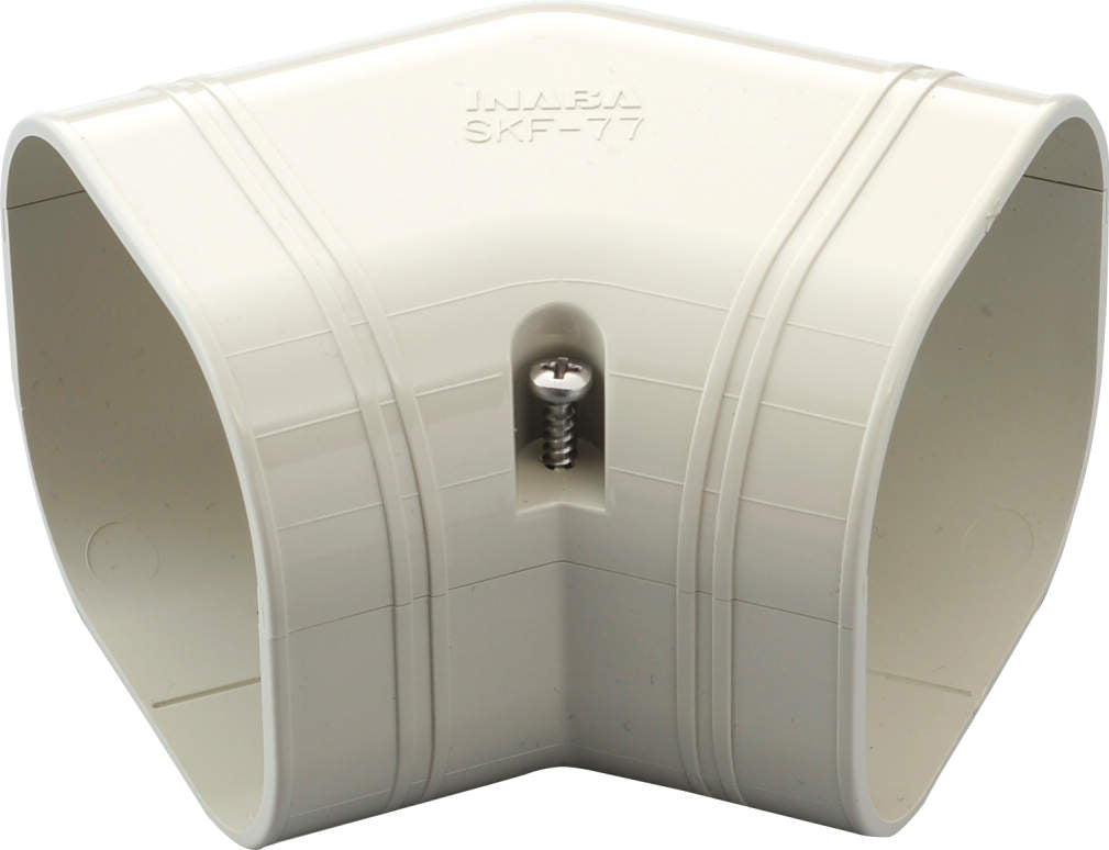 Inaba Denko Slimduct SKF 45 degree flat elbow fitting