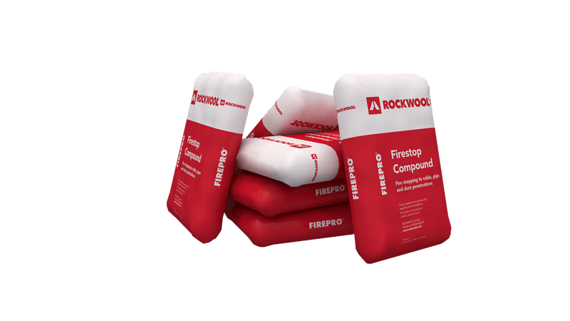 Rockwool FirePro FireStop Compound 22kg gypsum fire sealing mortar