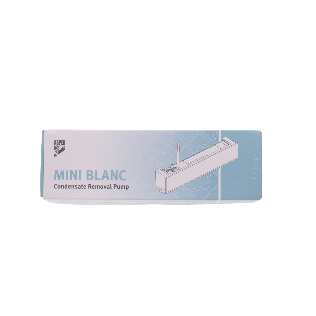 Aspen Mini Blanc FP3578 condensate pump retail box front
