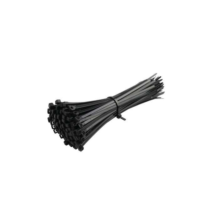 SWA Cable Tray Ties 320 x 7.6mm Black Bag of 100