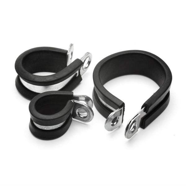 Rubber Lined P-Clips Pack of 50