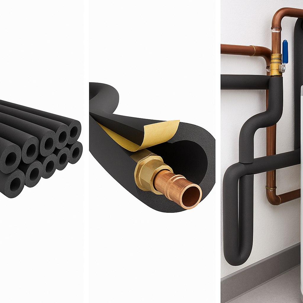 HT/ArmaFlex High‑Temperature Pre‑Slit Pipe Insulation Tube 2m