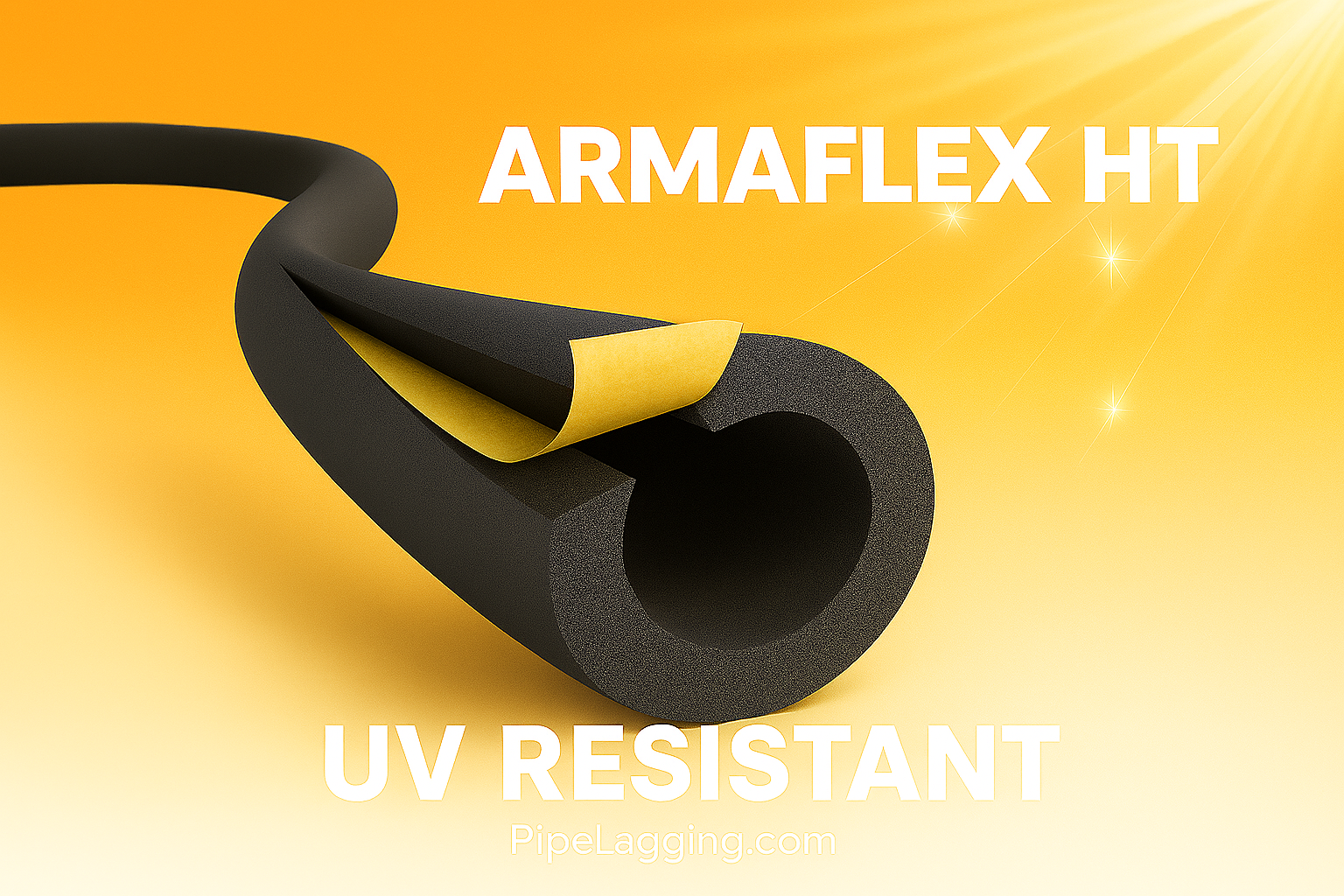 HT/ArmaFlex High‑Temperature Pre‑Slit Pipe Insulation Tube 2m
