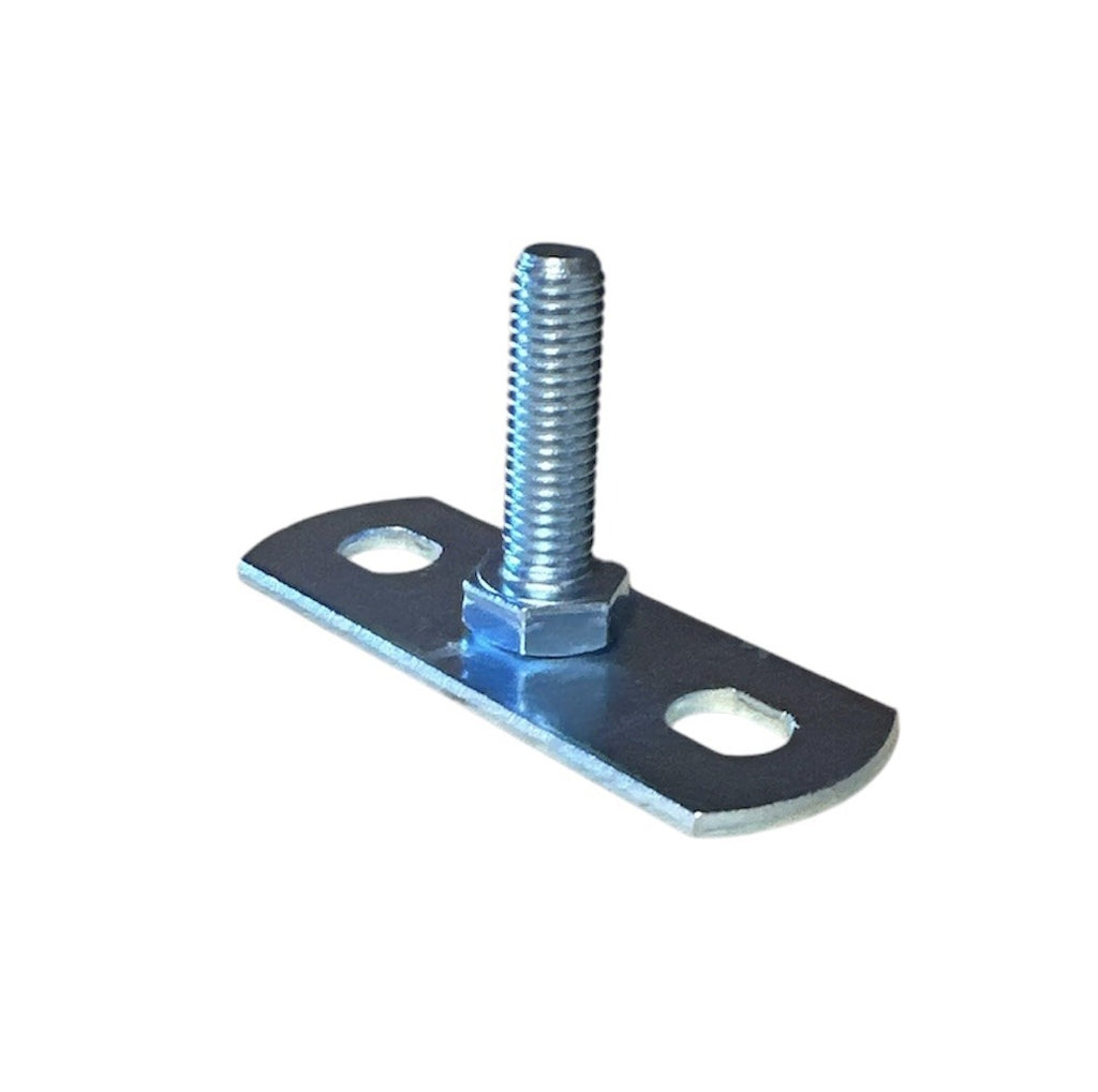DST M10 BZP male back plate for pipe clips