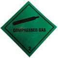 BOC Green Compressed Gas Sticker
