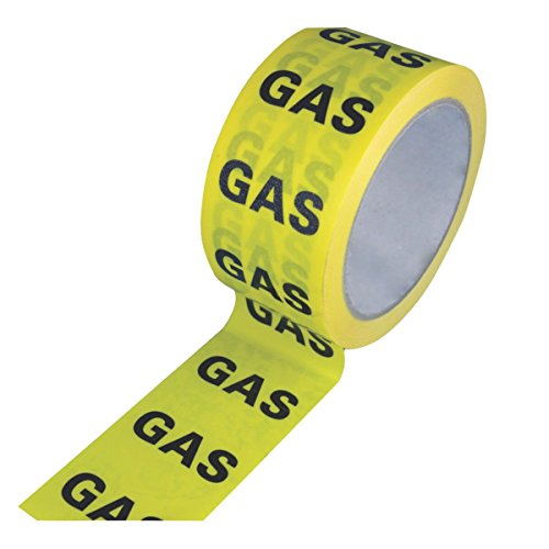 Gas Pipe Identification Self-Adhesive Tape (48mm) - Yellow Marking