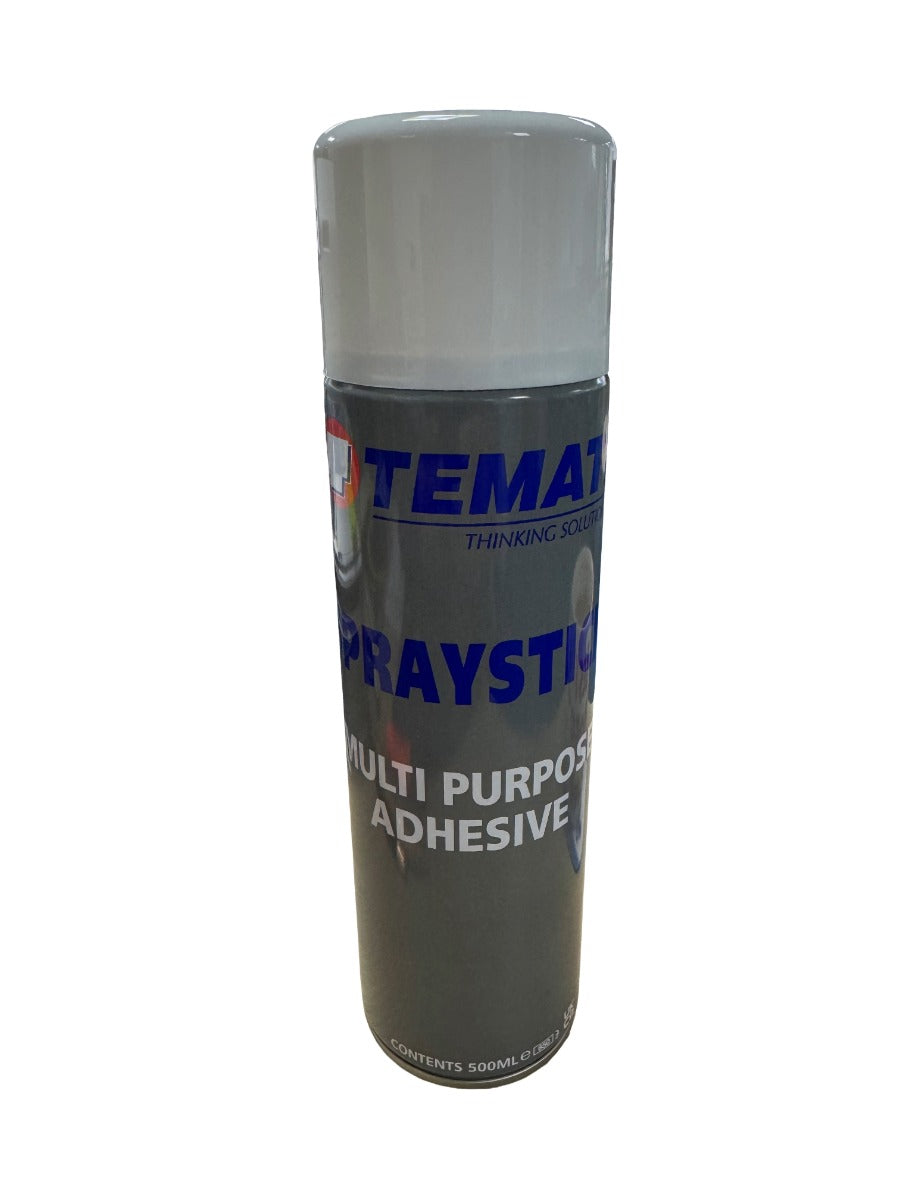 Temati Spraystick Non-Chlorinated Multipurpose Contact Adhesive Spray 500ml Aerosol for Pipe Lagging & Insulation