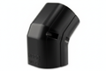 Inoac NU-75 75mm Plastic Pipe Trunking 45° Vertical Elbow - Black