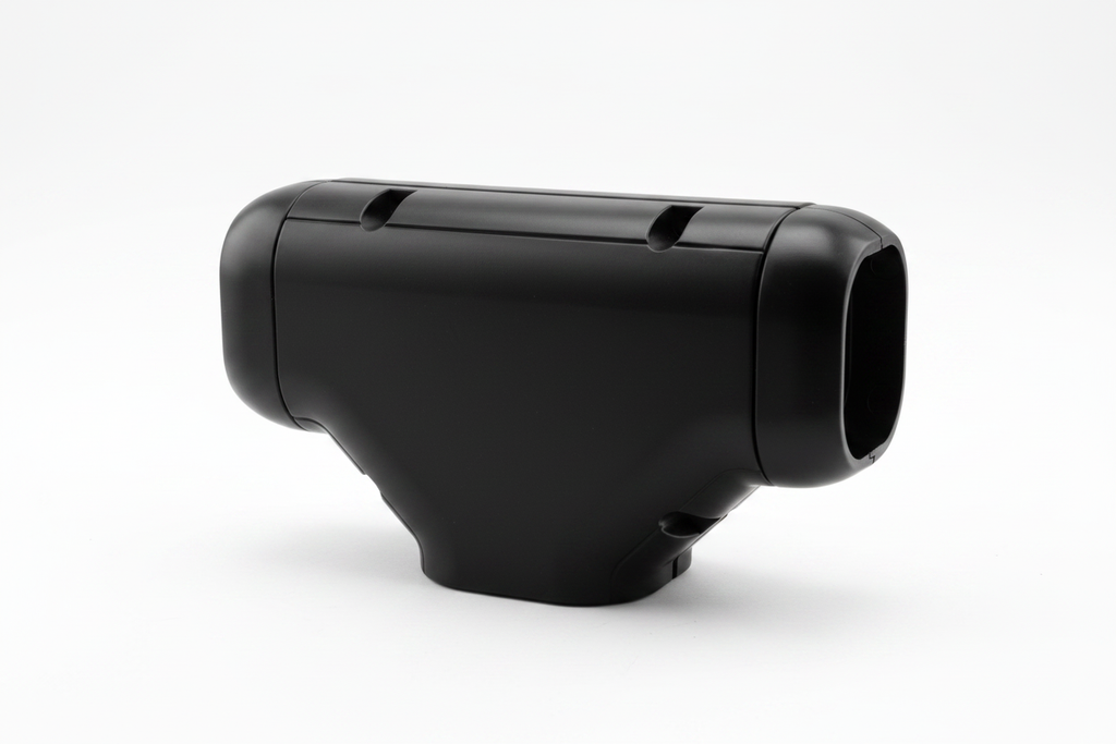 Inoac NT-100 100mm Plastic Pipe Trunking Tee Joint - Black