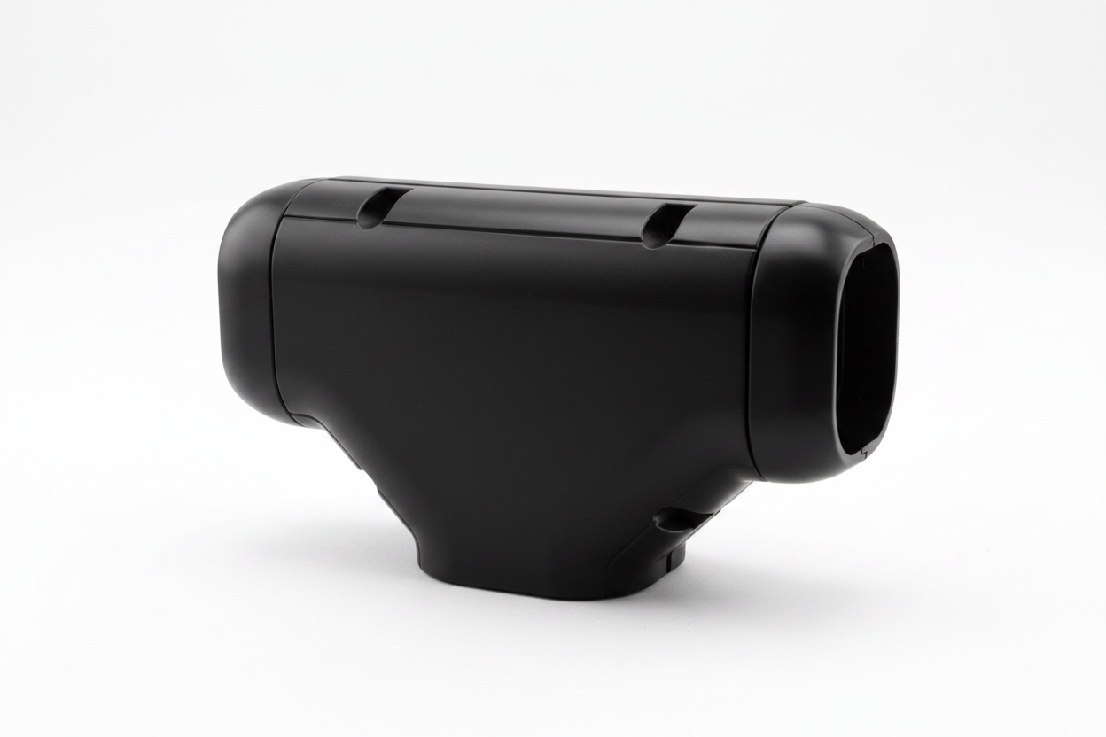 Inoac NT-100 100mm Plastic Pipe Trunking Tee Joint - Black
