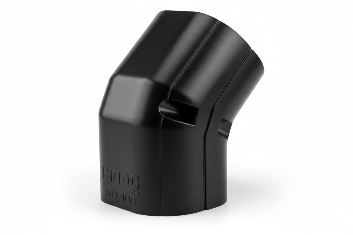 Inoac NU-100 100mm Plastic Pipe Trunking 45° Vertical Elbow | Pipelagging