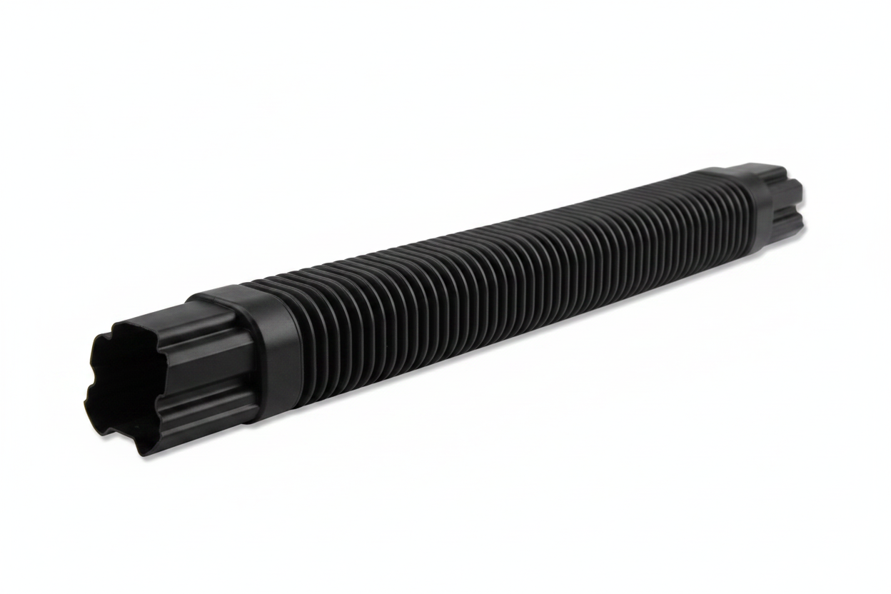 Inoac NF-75 75mm Plastic Pipe Trunking Flexible Joint - Black