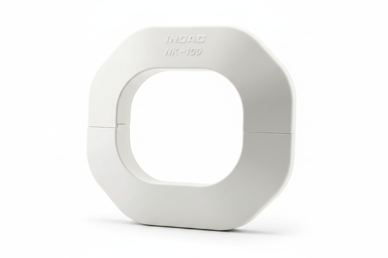 Inoac NK-100 100mm Plastic Pipe Trunking Wall Cap - White