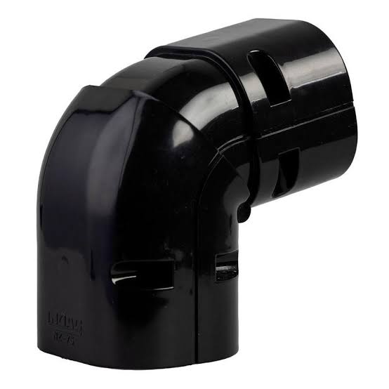 Inoac NZ-75 Plastic Pipe Trunking 75mm Universal Elbow Vertical - Pipelagging.com