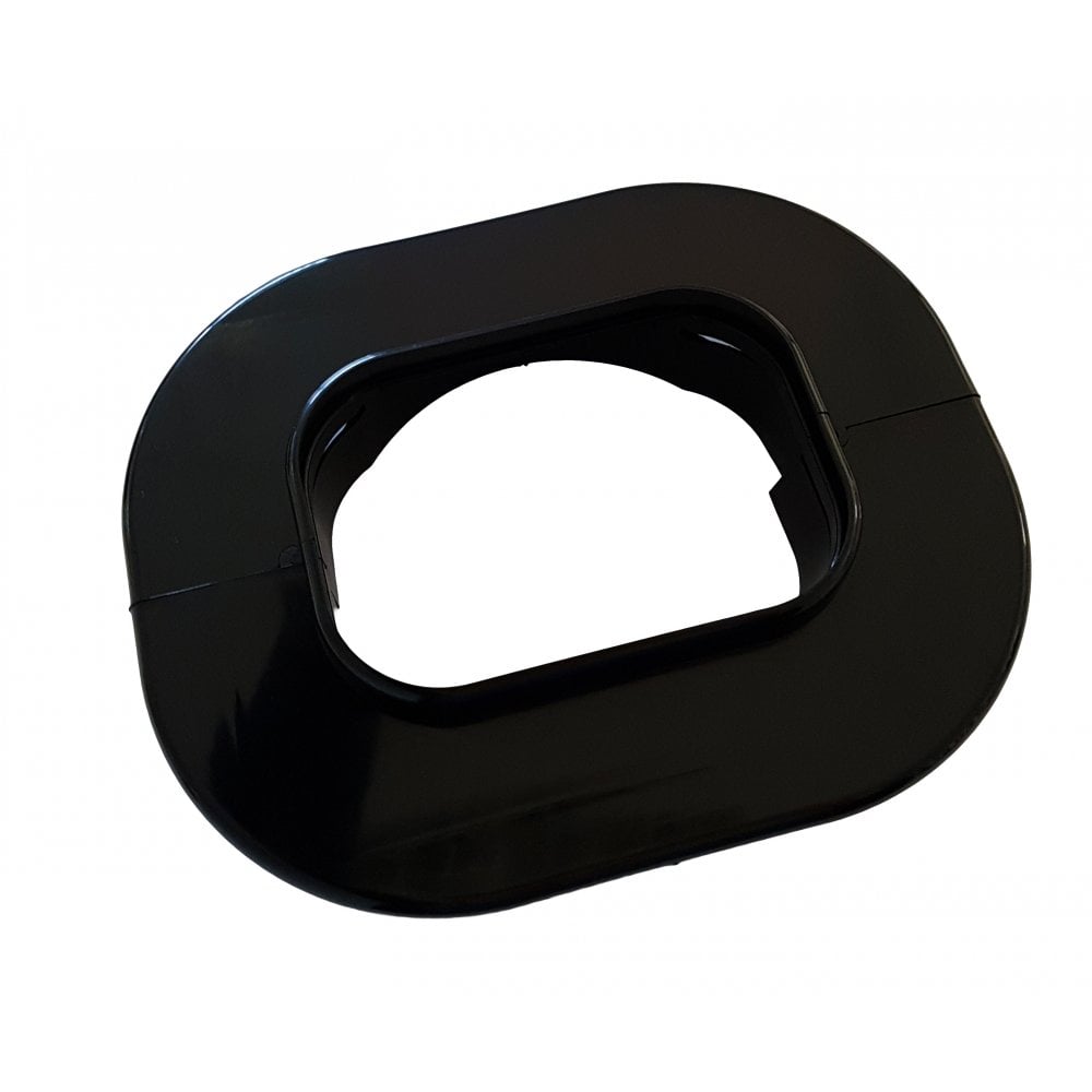 Inaba Denko SWC-100-K 100mm Slimduct wall rosette in black