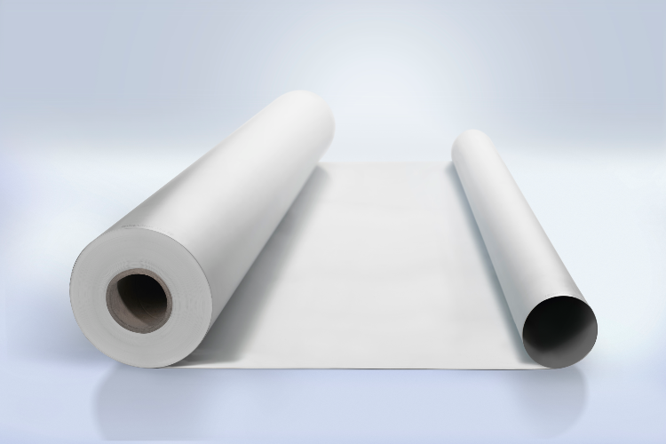 Isogenopak 350 SE rigid PVC pipe insulation jacketing applied to insulated pipework (Klockner Pentaplast)