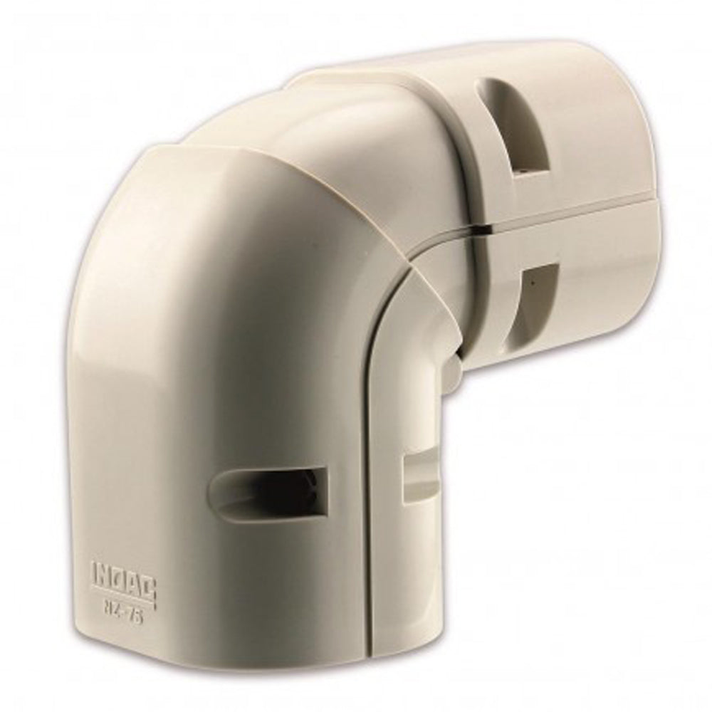 Nz-75 Inoac Plastic Pipe Trunking 75mm Universal Elbow Vertical