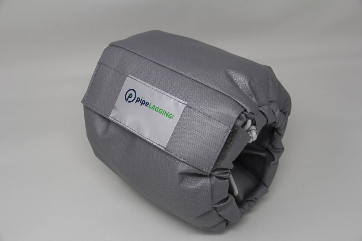 Valve insulation jacket with drawstring ends