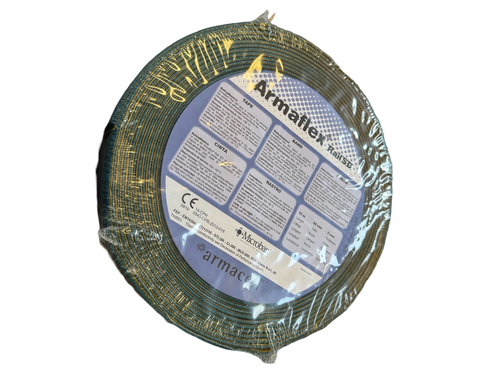 Armaflex Rail Blue Adhesive Tape 50mm Wide 15m Long 3mm Thick