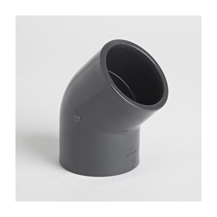 Grey Pvcu 3/4 Inch Pressure Pipe 45 Degree Elbow (25)